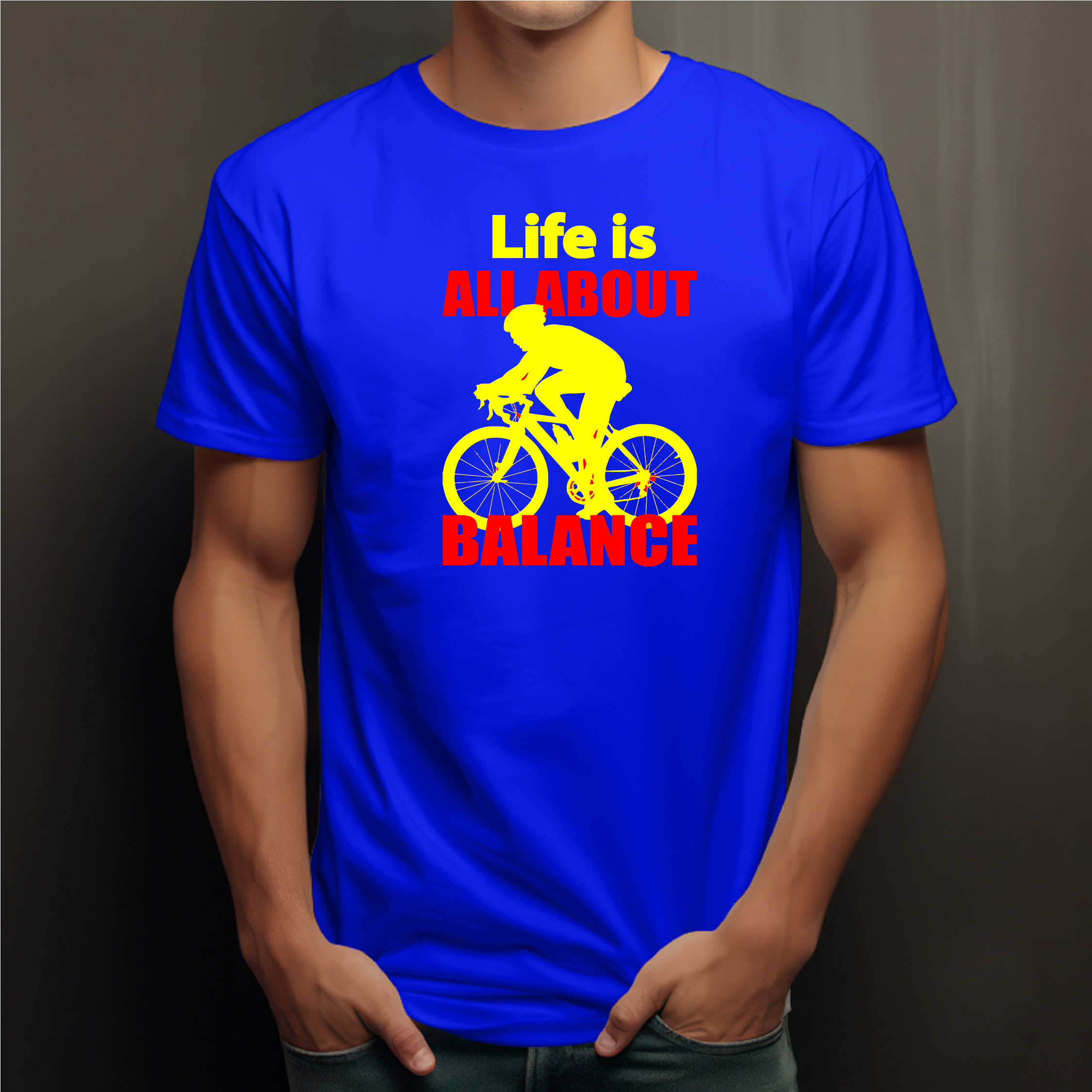 Bicycle Vs Men T-Shirt Design